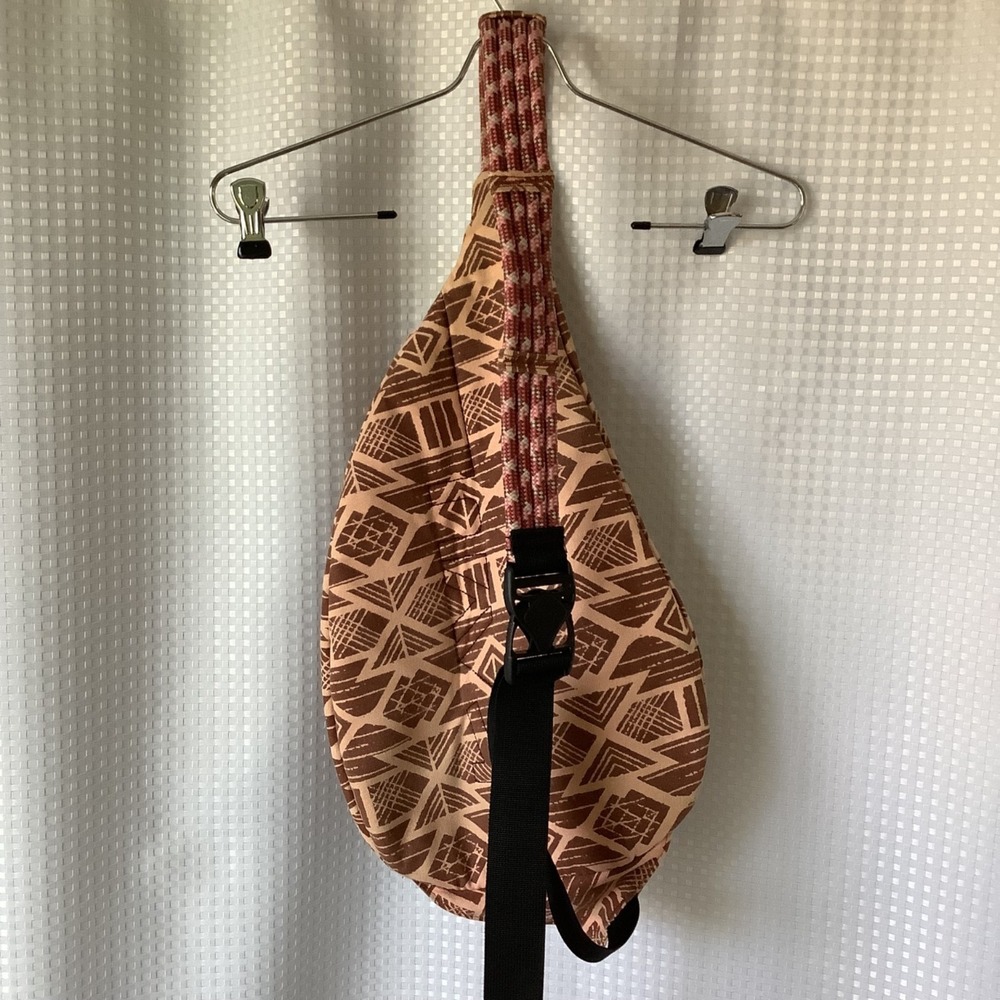 KAVU Rope Sling Bag Crossbody Aztec Geometric "Clear Above Visibility Unlimited" - Picture 3 of 15